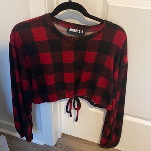 Checkered Cropped top